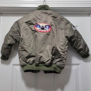 VTG USAF High Altitude Aviator Flight Jacket 4 Patches Youth Boys Sz. M / 6 READ